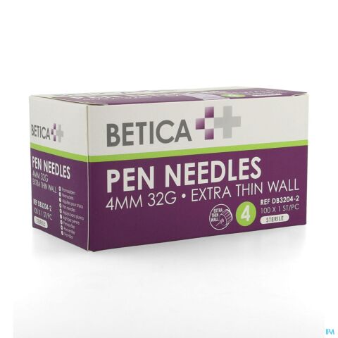 Betica Pen Needles 4mm 32g 100