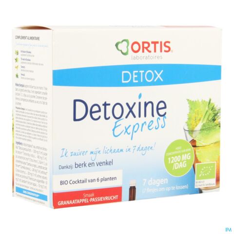 Ortis Detoxine Express Pas Gre Bio 7x15ml