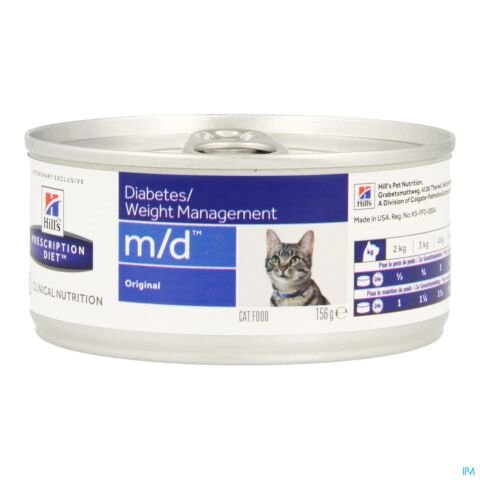 Hills Prescription Diet Feline m/d Kat Minced 156g