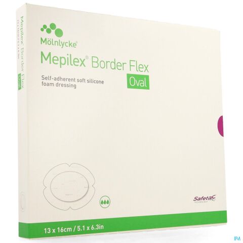 Mepilex Border Flex Oval Verb 13x16cm 5 583300
