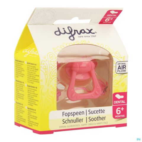 Difrax Fopspeen Dental Girl +6M 1 Stuk