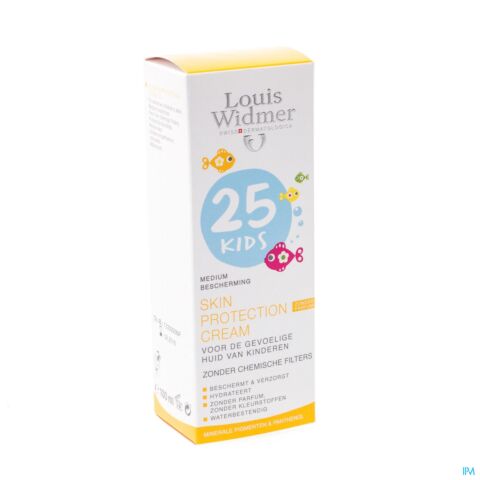 Louis Widmer Sun Kids Skin Protection Cream SPF25 Zonder Parfum 100ml
