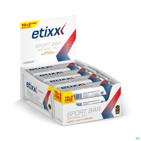 Etixx Oat Bar Sweet&Salty Caramel 12x55g