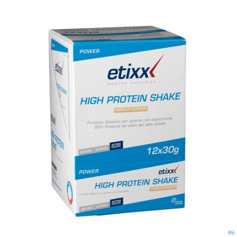 Etixx High Protein Shake Vanilla 12x30g