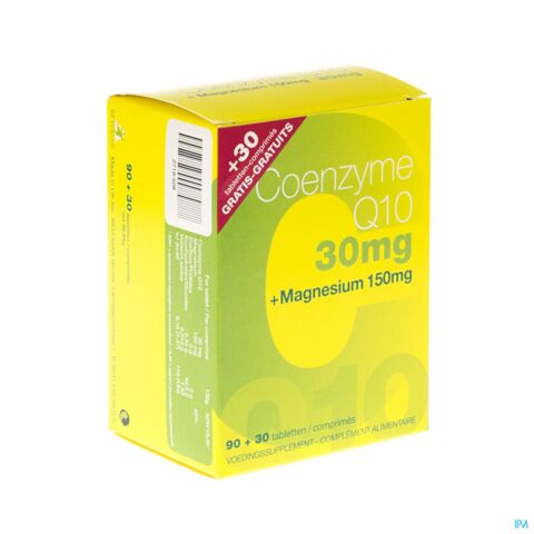 Coenzyme Q10 30mg + Magnesium 90 Tabletten +30 Tabletten Gratis
