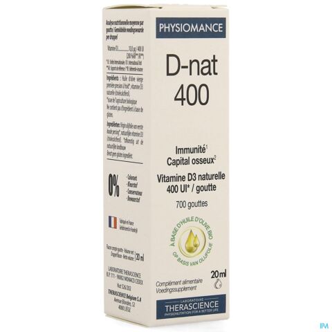 Physiomance D-nat 400 Druppels 20ml