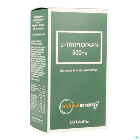 Natural Energy L-Tryptofaan 500mg 60 Capsules