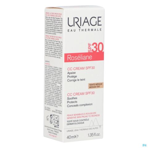Uriage Roséliane Hydraterende & Beschermende CC Crème SPF30 Tube 40ml