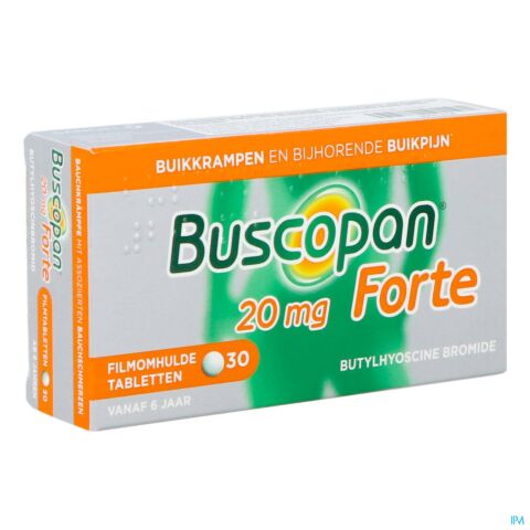 Buscopan Forte 20mg 30 Filmomhulde Tabletten