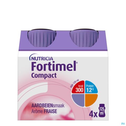 Fortimel Compact Aardbei 4x125ml
