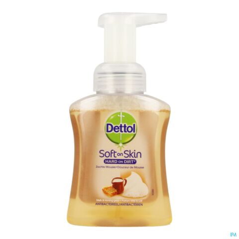 Dettol Healthy Touch Mousse Wasgel Melk-Honing 250ml