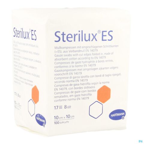 Sterilux Es Kp N/st 8pl 10,0x10,0cm 100 4188042
