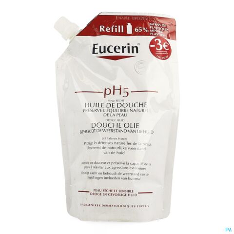 Eucerin Ph5 Douche Olie Refill 400ml Promo-3€
