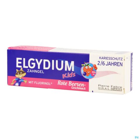 Elgydium Kids Tandp 2-6j Rode Vrucht.z/parab. 50ml