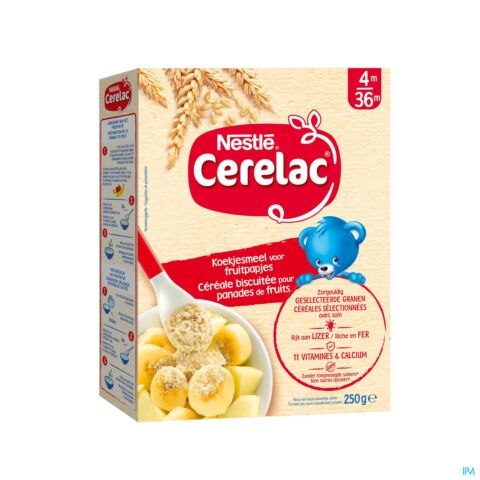 Nestle Cerelac Koekjesmeel Fruitpapjes 250g