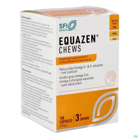 Equazen Chews Omega 3/6 Pot Caps 180