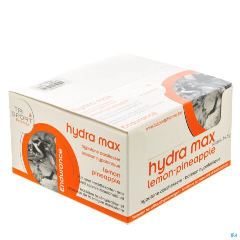 Trisport Pharma Hydra Max Lemon-Pineapple Poeder Zakje 12x34,5g