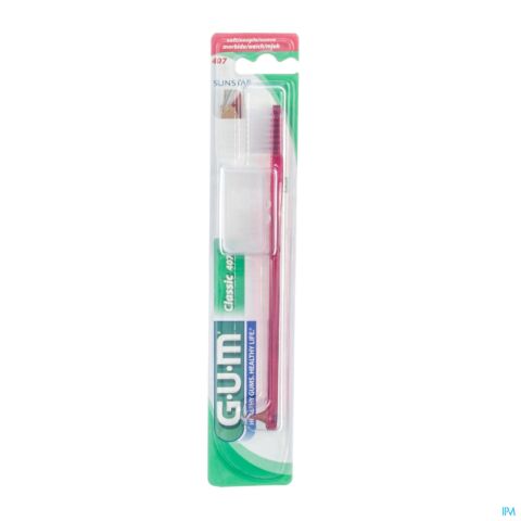 Gum Tandenborstel Classic Soft Volwassenen Kleine Kop 1 Stuk