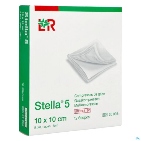 Stella 5 10x10cm 12 Kompressen