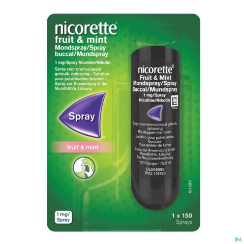 Nicorette Fruit & Mint 1 Mg Spray 150 Dosissen