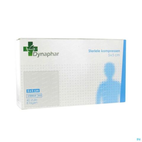 Dynaphar Kompres 8pl 5,0x 5,0cm 40 35201