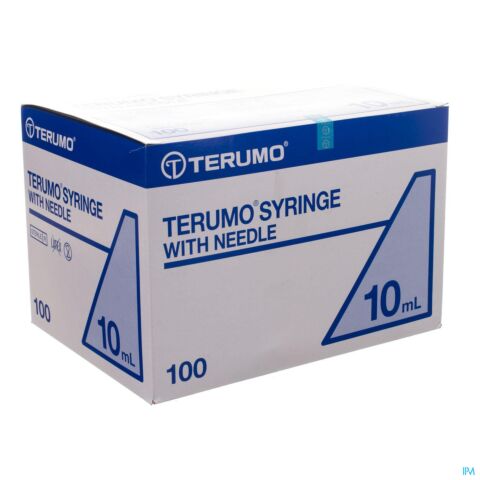 Terumo Spuit+naald 21g 1 1/2 Tb Groen 10ml 100