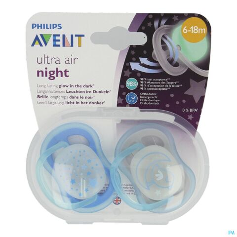 Philips Avent Fopspeen +6m Air Night Mix