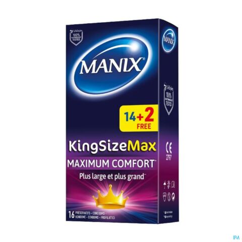 Manix King Size Max Condomen 14+2 Promo