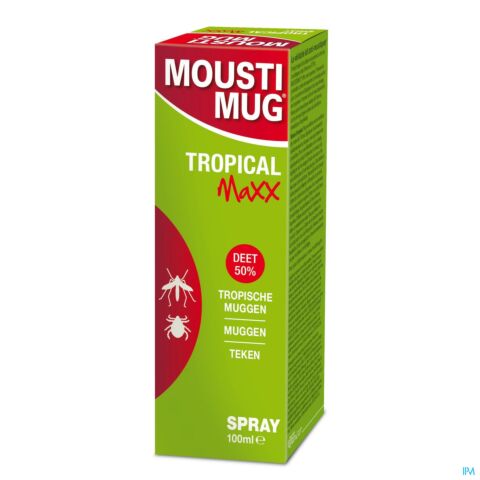 Moustimug Tropical Maxx 50% DEET Spray 100ml