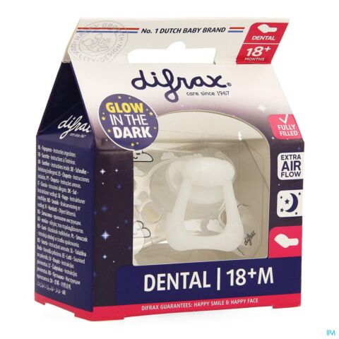 Difrax Fopspeen Dental +18m Nacht