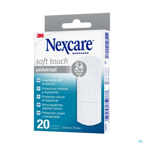Nexcare 3m Soft Touch Universal 25mmx72mm Strips20